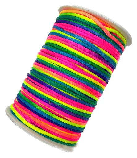 Cordón de seda multicolor 2mm 