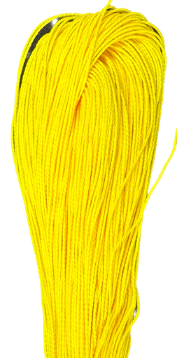 [12158] Cordón encerado 1mm amarillo x 10 mts.