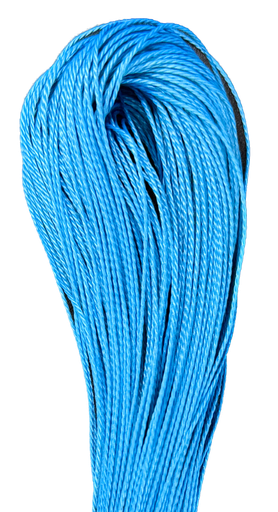 [12158] Cordón encerado 1mm celeste intenso x 10 mts.