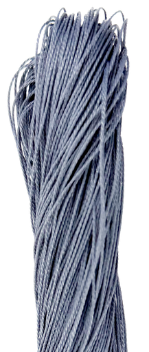 [12158] Cordón encerado 1mm gris x 10 mts.