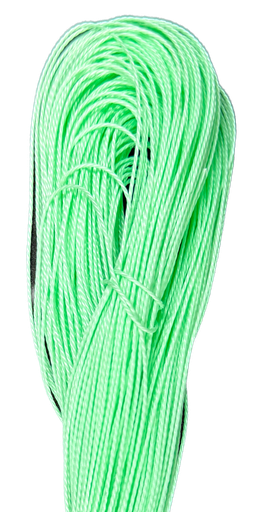 [12158] Cordón encerado 1mm verde pastel x 10 mts.