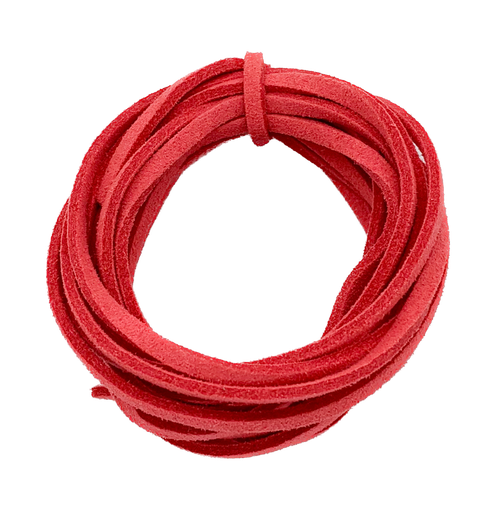 Cordón gamuza 3mm coral