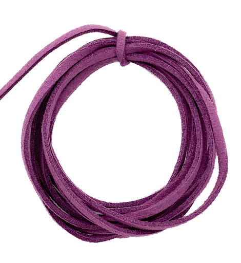 Cordón gamuza 3mm púrpura