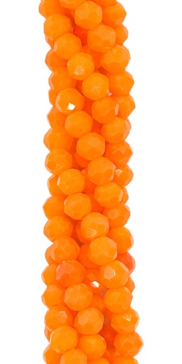 [10641] Cristal de roca 4 mm naranja opaco