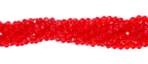 [10642] Cristal de roca 6mm rojo transparente