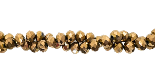 [10643] Cristal de roca 8mm bronce metalizado