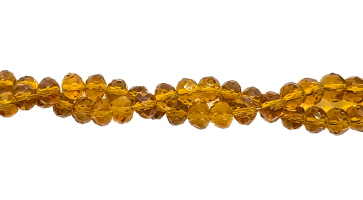 [10643] Cristal de roca 8mm marrón caramelo transparente