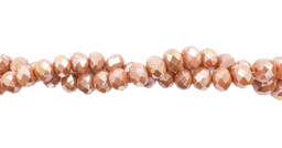 [10836] Cristal de roca 8mm naranja oscuro tornasol