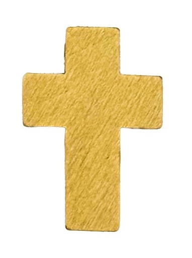 [11998] Cruz madera beige 22x14 mm x 10 un.